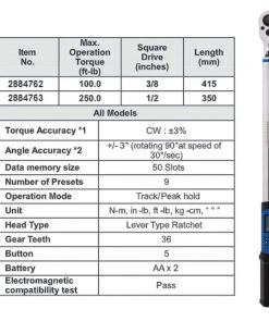 Kobalt Torque Wrenches 1/2-in Drive Digital Torque Wrench (12.5-ft lb to 250-ft lb) 19 Kobalt Torque Wrenches 1/2-in Drive Digital Torque Wrench (12.5-ft lb to 250-ft lb) -Kobalt Outlet Store 42708445