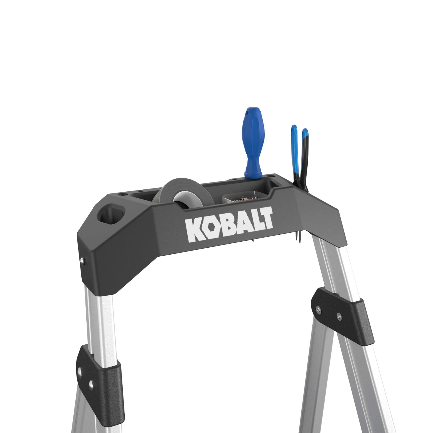 Kobalt Step Stools 2-Step 250-lb Capacity Aluminum Foldable Step Stool 11 Kobalt Step Stools 2-Step 250-lb Capacity Aluminum Foldable Step Stool - Image 10
