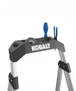 Kobalt Step Stools 3-Step 250-lb Capacity Aluminum Foldable Step Stool -Kobalt Outlet Store 43410324