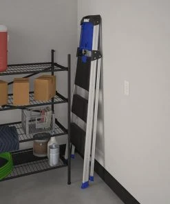 Kobalt Step Stools 3-Step 250-lb Capacity Gray Aluminum Foldable Step Stool -Kobalt Outlet Store 43410327