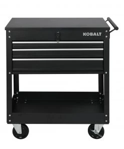 Kobalt Top Tool Chests 30.5-in W x 37.5-in H 3-Drawer Steel Tool Chest (Black)