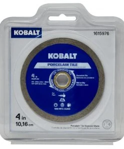 Kobalt Diamond Saw Blades 4-in Wet or Dry Porcelain Continuous Diamond Saw Blade -Kobalt Outlet Store 43538972