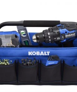 Kobalt Tool Bags Blue, Black Polyester 16-in Tool Tote -Kobalt Outlet Store 43928487 scaled