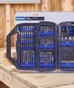 Kobalt Screwdriver Bits Set Shank Screwdriver Bit Set (106-Piece) 14 Kobalt Screwdriver Bits Set Shank Screwdriver Bit Set (106-Piece) -Kobalt Outlet Store 44018140