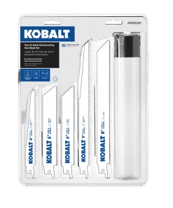 Kobalt Reciprocating Saw Blades 12-Pack Bi-Metal Set Wood/Metal Cutting Reciprocating Saw Blade Set