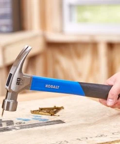 Kobalt Hammers 20-oz Smooth Face Steel Head Fiberglass Claw Hammer 14 Kobalt Hammers 20-oz Smooth Face Steel Head Fiberglass Claw Hammer -Kobalt Outlet Store 44283806