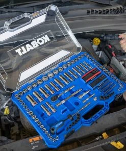 Kobalt Mechanics Tool Sets 135-Piece Standard (SAE) and Metric Combination Polished Chrome Mechanics Tool Set (1/4-in; 3/8-in) 13 Kobalt Mechanics Tool Sets 135-Piece Standard (SAE) and Metric Combination Polished Chrome Mechanics Tool Set (1/4-in; 3/8-in) -Kobalt Outlet Store 44317392 scaled