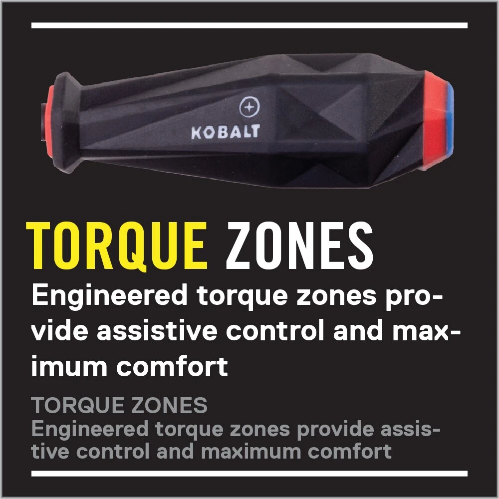 Kobalt Screwdrivers 6-Piece Tpr/Thermoplastic Rubber Handle Slottedhead and Phillips Screwdriver Set 5 Kobalt Screwdrivers 6-Piece Tpr/Thermoplastic Rubber Handle Slottedhead and Phillips Screwdriver Set - Image 3