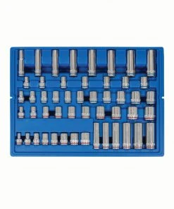 Kobalt Mechanics Tool Sets 243-Piece Standard (SAE) and Metric Combination Polished Chrome Mechanics Tool Set (1/4-in; 3/8-in) -Kobalt Outlet Store 44474230 scaled