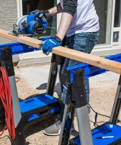 Kobalt Saw Horses 30.63-in W x 33.5-in H Adjustable Pp and Steel Construction Saw Horse (1000-lb Capacity) -Kobalt Outlet Store 44626112 scaled