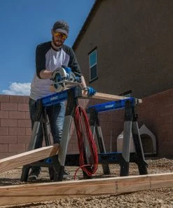 Kobalt Saw Horses 30.63-in W x 33.5-in H Adjustable Pp and Steel Construction Saw Horse (1000-lb Capacity) -Kobalt Outlet Store 44627990 scaled