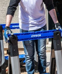 Kobalt Saw Horses 30.63-in W x 33.5-in H Adjustable Pp and Steel Construction Saw Horse (1000-lb Capacity) -Kobalt Outlet Store 44628177 scaled