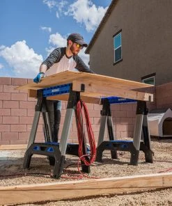 Kobalt Saw Horses 30.63-in W x 33.5-in H Adjustable Pp and Steel Construction Saw Horse (1000-lb Capacity) -Kobalt Outlet Store 44628409 scaled