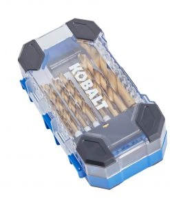 Kobalt Twist Drill Bits 21-Piece Assorted x Set Titanium Coated Hss Twist Drill Bit Set -Kobalt Outlet Store 45347518