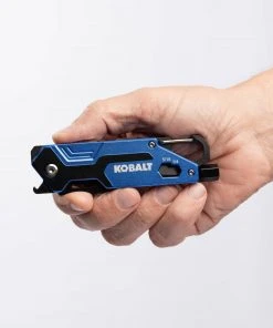 Kobalt Pocket Knives 2.87-in Stainless Steel Tanto Pocket Knife -Kobalt Outlet Store 45360354 scaled