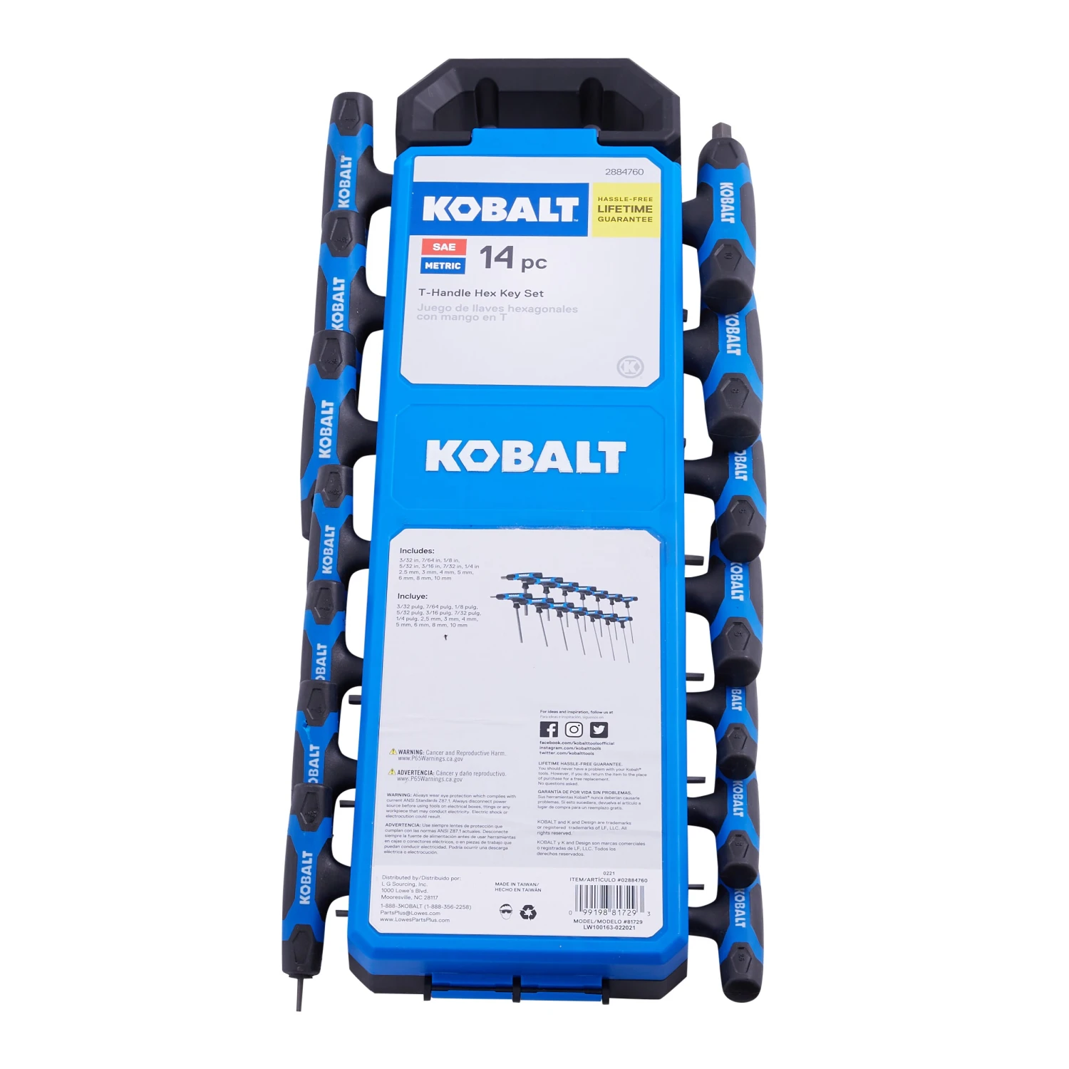 Kobalt Hex Keys & Torx Keys 14-key Standard (Sae) and Metric Combination Hex Key Set 4 Kobalt Hex Keys & Torx Keys 14-key Standard (Sae) and Metric Combination Hex Key Set - Image 2