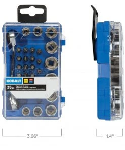 Kobalt Mechanics Tool Sets 35-Piece Standard (SAE) and Metric Combination Polished Chrome Mechanics Tool Set -Kobalt Outlet Store 45400161 scaled